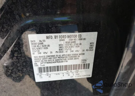 2023 Ford Maverick Xlt from USA, damaged, VIN 3FTTW8E90PRA68178
